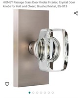 *NEW--OPEN BOX*--GLASS DOORKNOB--RETAIL $43