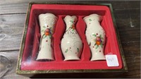 Three Lenox Holiday Tartan Bud Vases