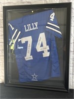 Bob Lilly Autographed Jersey. Dallas Cowboys Hall