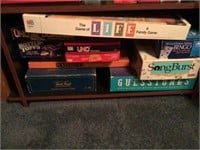 Games on a shelf