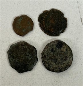 (4) ANCIENT SILVER COINS