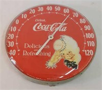 1984 DRINK COCA-COLA JUMBO DIAL THERMOMETER