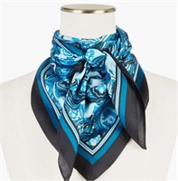 TALBOTS ABSTRACT PAISLEY SILK SQUARE SCARF