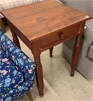 Antique Cherry One Drawer Stand