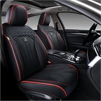 Waterproof Seat Covers 2 Pack, Black&Red