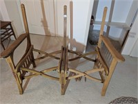Older Wooden Foldable 2 Seater