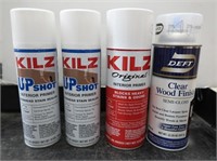 2 Kilz Up Shot Overhead Stain Sealer Spray, Kilz