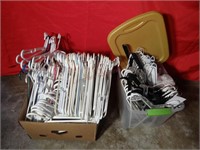 (2) Boxes of Plastic Clothes Hangers