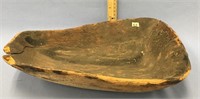A ancient serving bowl, 14" x 9.5"    (2)