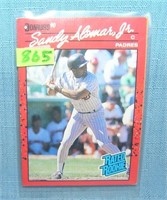 Vintage Sandy Alomar rookie baseball card