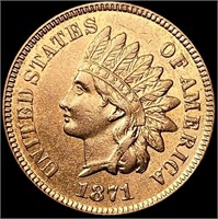 1871 RD Indian Head Cent UNCIRCULATED