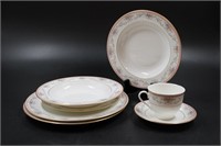 MIKASA "SPRING CREST" TEA CUP, SAUCER AND PLATES
