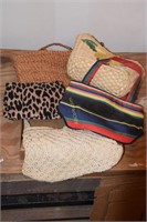5 Handbags in Various Sizes. Sunflower Cornhusk