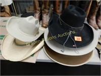 GROUP OF 6 WESTERN COWBOY HATS