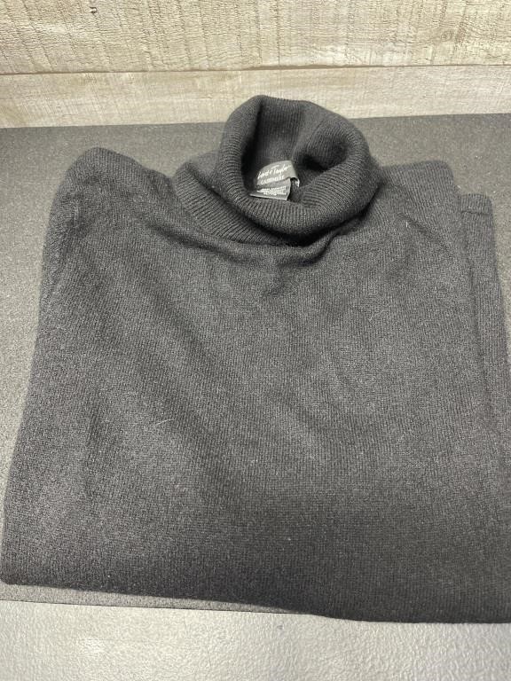 Lord & Taylor 100% Cashmere Turtle Neck Sweater Si