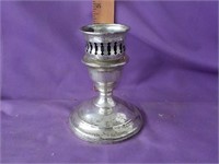 Sterling weighted candleholder