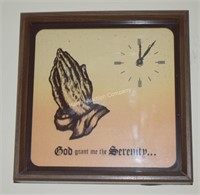 (B1) God Grant Us Serenity Wall Clock 14x14"