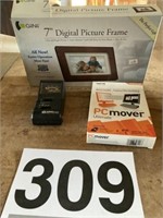 Guitar tuner/PC mover and digtial picture frame