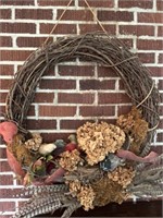 Twig Pheasant Wreath