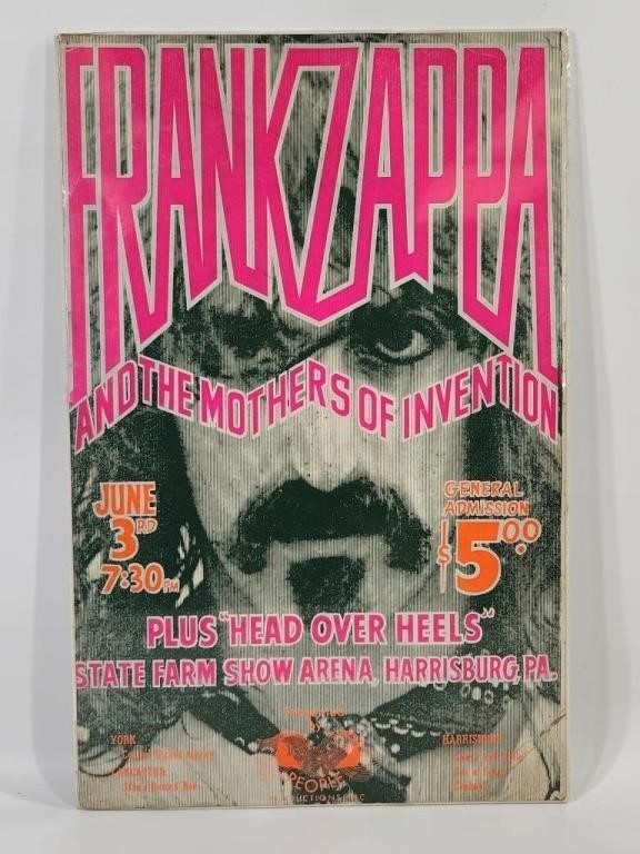 VTG FRANK ZAPPA MOTHERS INVENTION CONCERT POSTER