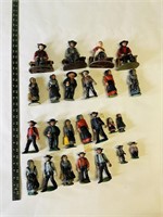 Large Collection of Cast Iron amish statues