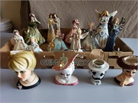 Nabco Head Vase & Figurines