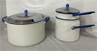 Two Vintage Porcelain Pots