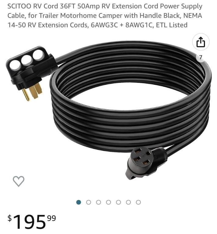 RV Extension Cord (Open Box)