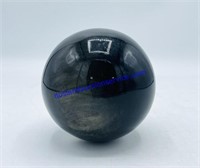 Black Obsidian Sphere - Made In Mexico - 1 1/4