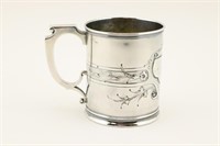 1876 Shreve & Co. Coin Silver Mug