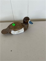 Herb Diasy Jr Blue Bill Hen Miniature Decoy