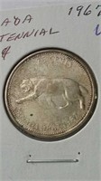 1967 Canada Centennial Unc 25 Cents