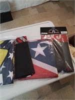 Stack of 5 new flags