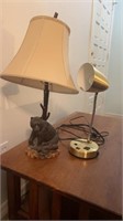 Bear table lamp, gold adjustable desk lamp with