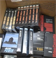 2 BOXES VHS TAPES