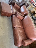 (3) Leather Living Room Set