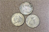 Lot of 3 Kennedy Halves