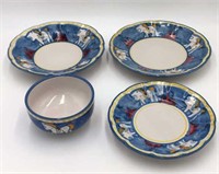 4 Pieces of Solimene Italian Ceramic Dishes