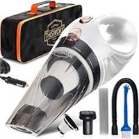 Corded car vacuum cleaner with accessory kit