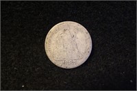 1887 Seated Liberty Silver Dime