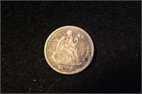 1891 Seated Liberty Silver Dime