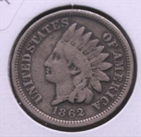 1862 INDIAN HEAD CENT VG