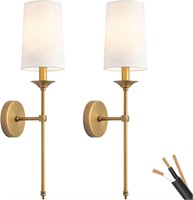 DECOR Hardwired Gold Wall Sconces
