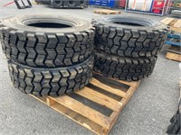 New Set Of (4) SKS-4 10-16.5 Skid Loader Tires