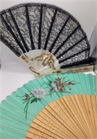 2 Old Hand Fans