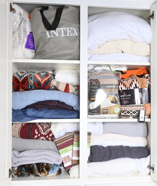 Blankets, Sheets, Heated Blankets, Air Mattress
