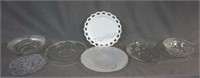 Shallow Bowls and Serving Platters Assorted Glass
