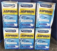 6 Boxes Physicians Care Aspirin (NSAID) 325mg