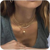 Layered Choker Necklaces with Star Pearl