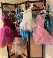 Large lot of dance recital costumes